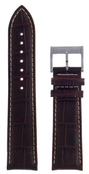 Hamilton Jazzmaster Lederband dunkelbraun 22mm H690.385.101