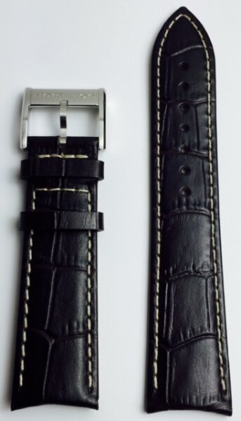 Hamilton Jazzmaster Lederband dunkelbraun 22mm H690.385.101